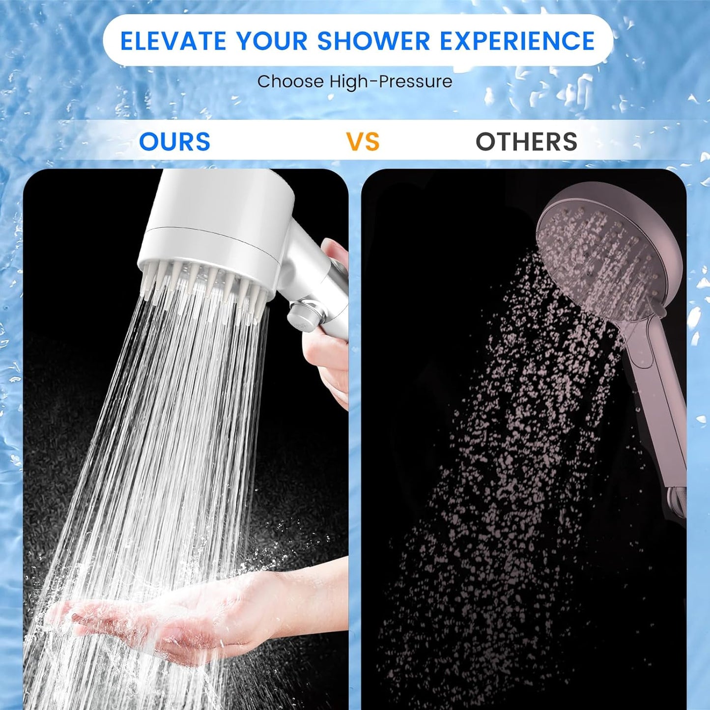 Filtered Shower Head with Handheld