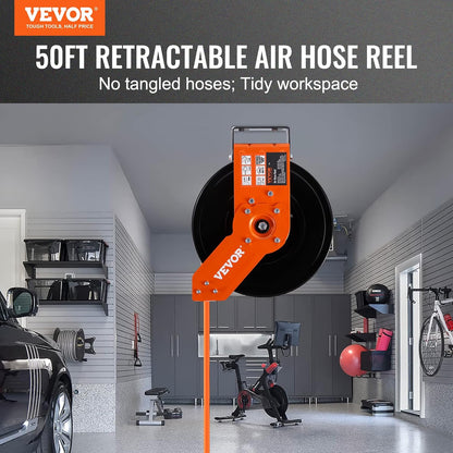 Retractable Hose Reel, 100 ft