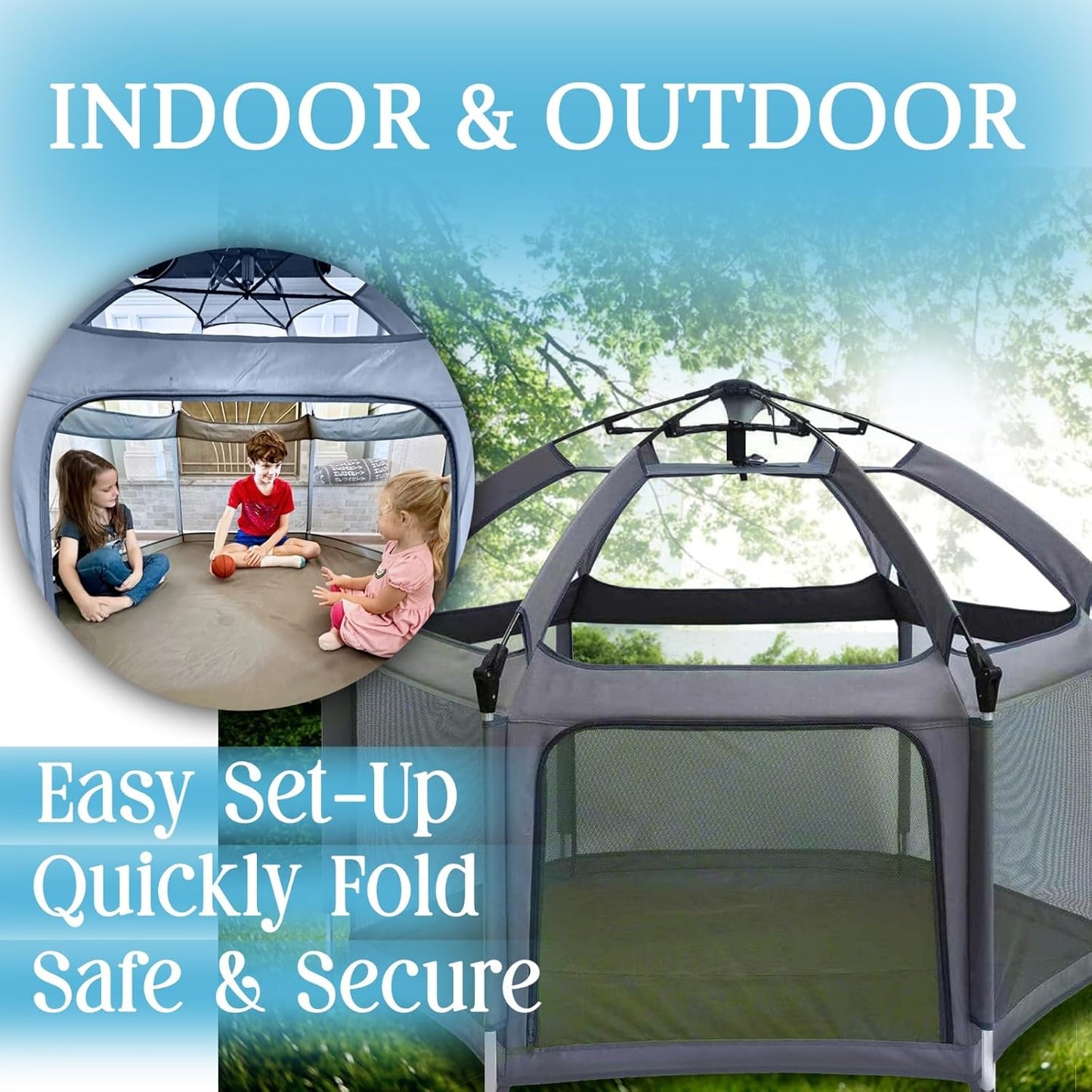 Large Portable Tent for Babies and Toddlers