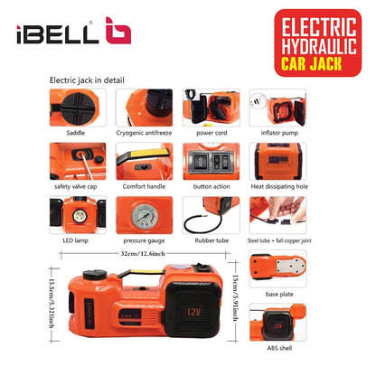 iBELL 4 in 1 Electric Hydraulic Car Jack