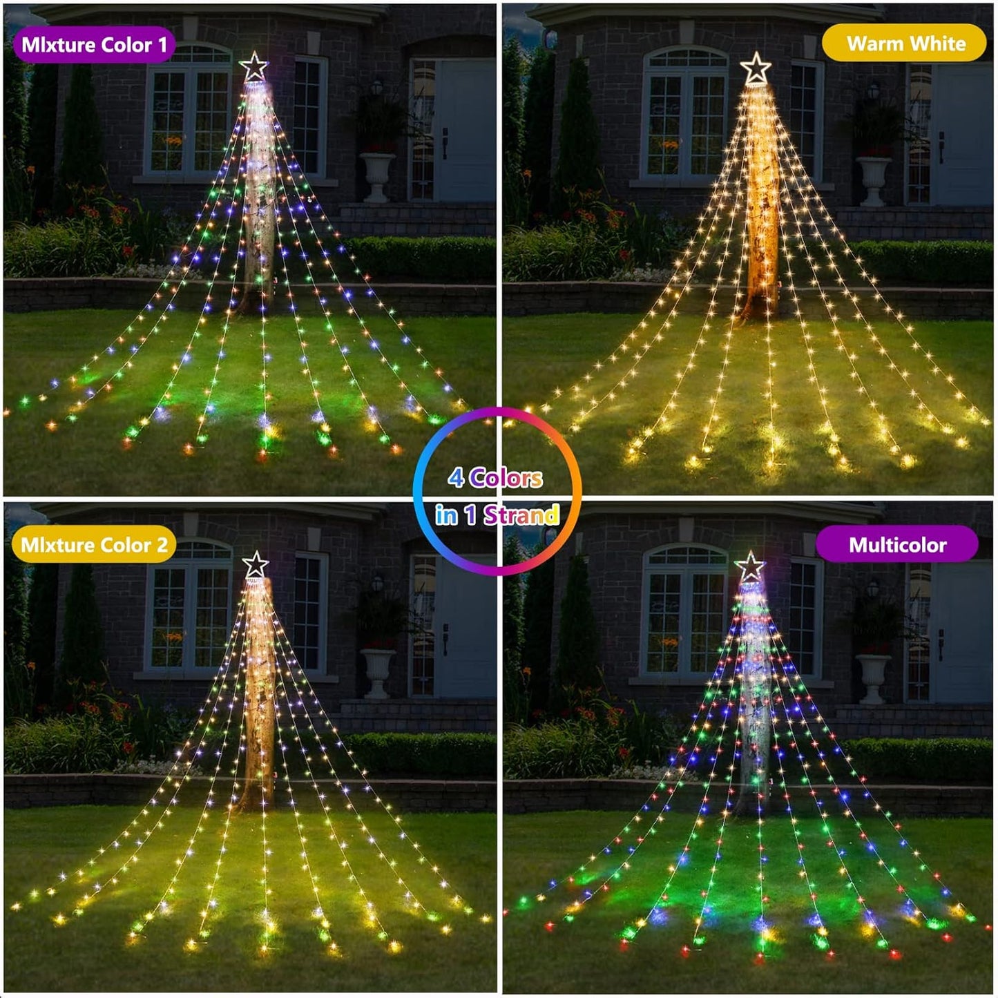 Outdoor String Lights with Remote