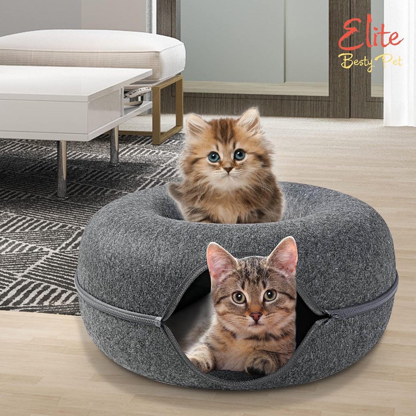 Cat Tunnel Donut Bed