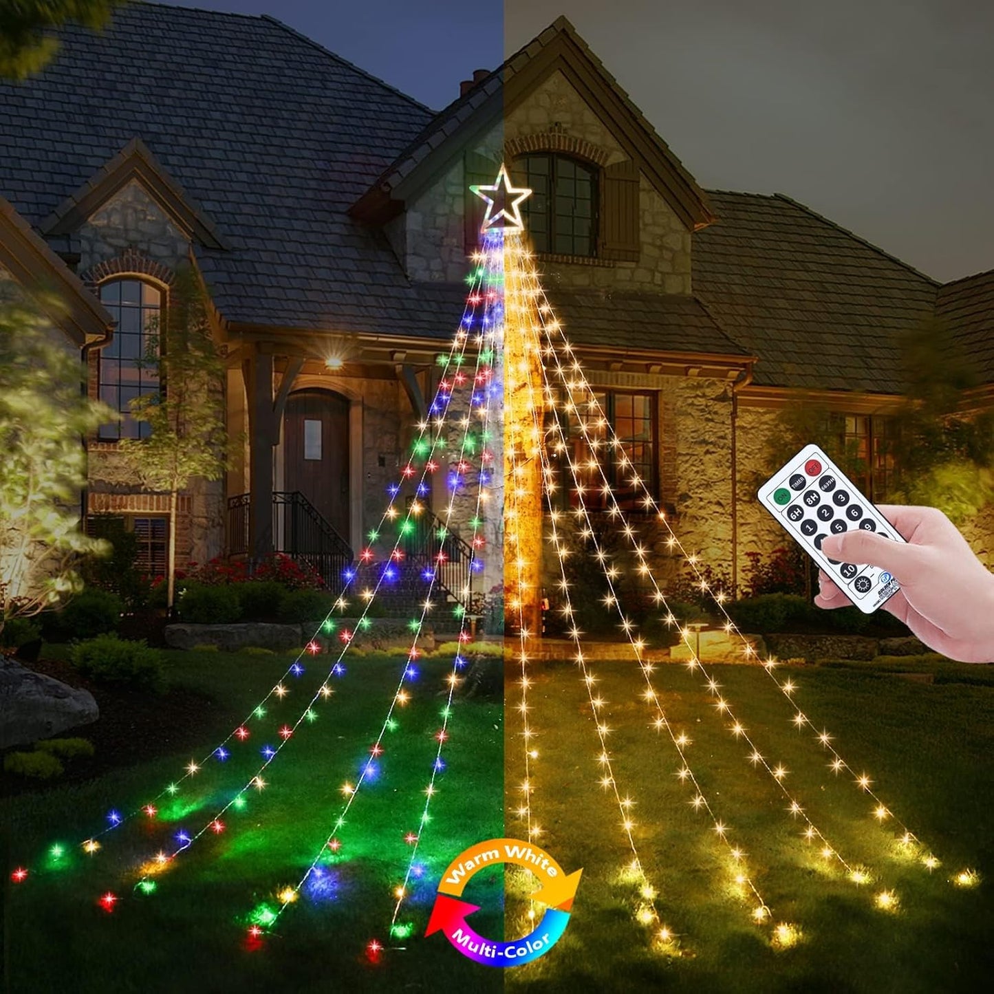 Outdoor String Lights with Remote