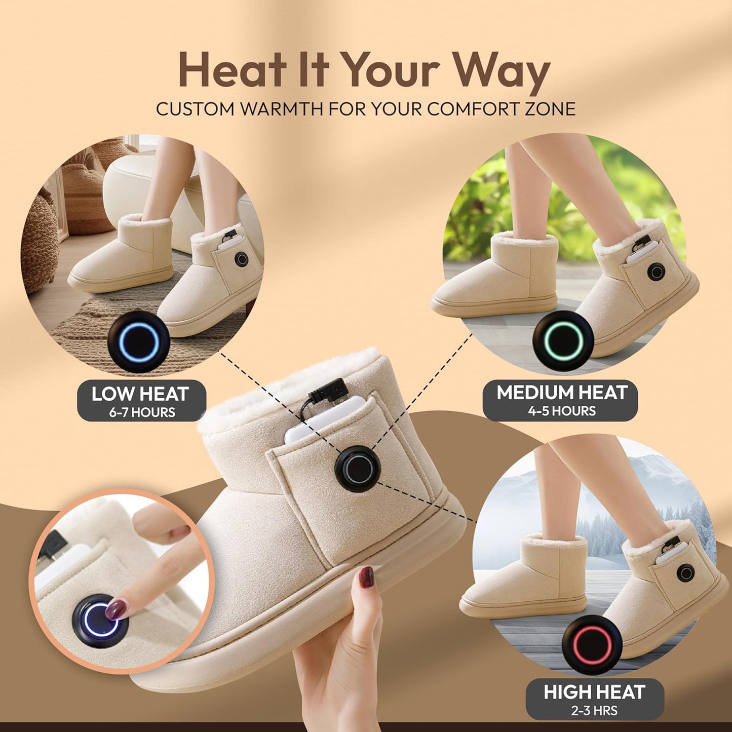 Heated Booties for Women and Men