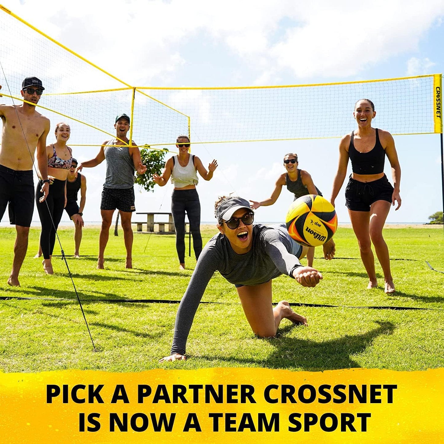 CROSSNET 4 Square Volleyball Net