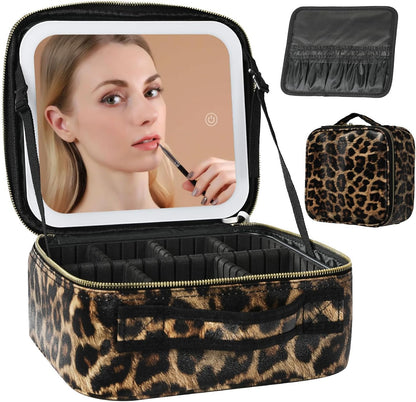 Travel Make-up Bag with LED Mirror