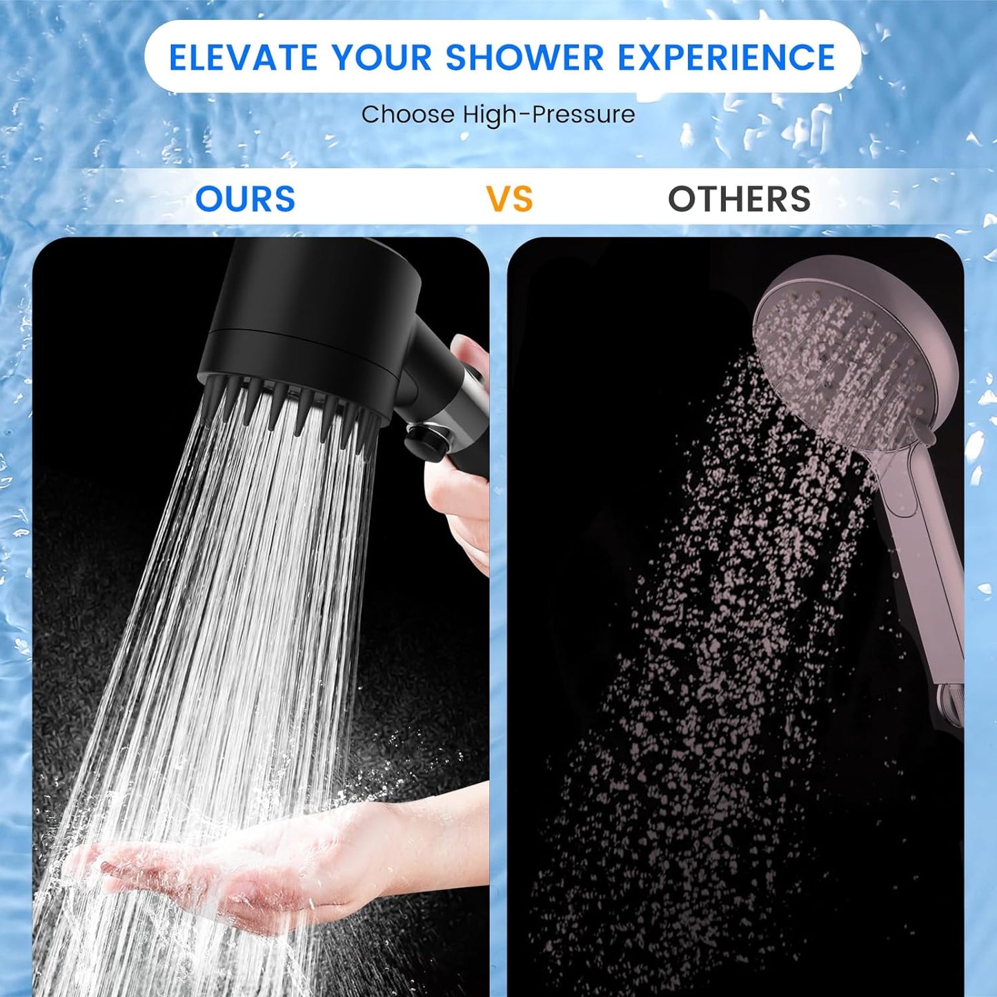 Filtered Shower Head with Handheld