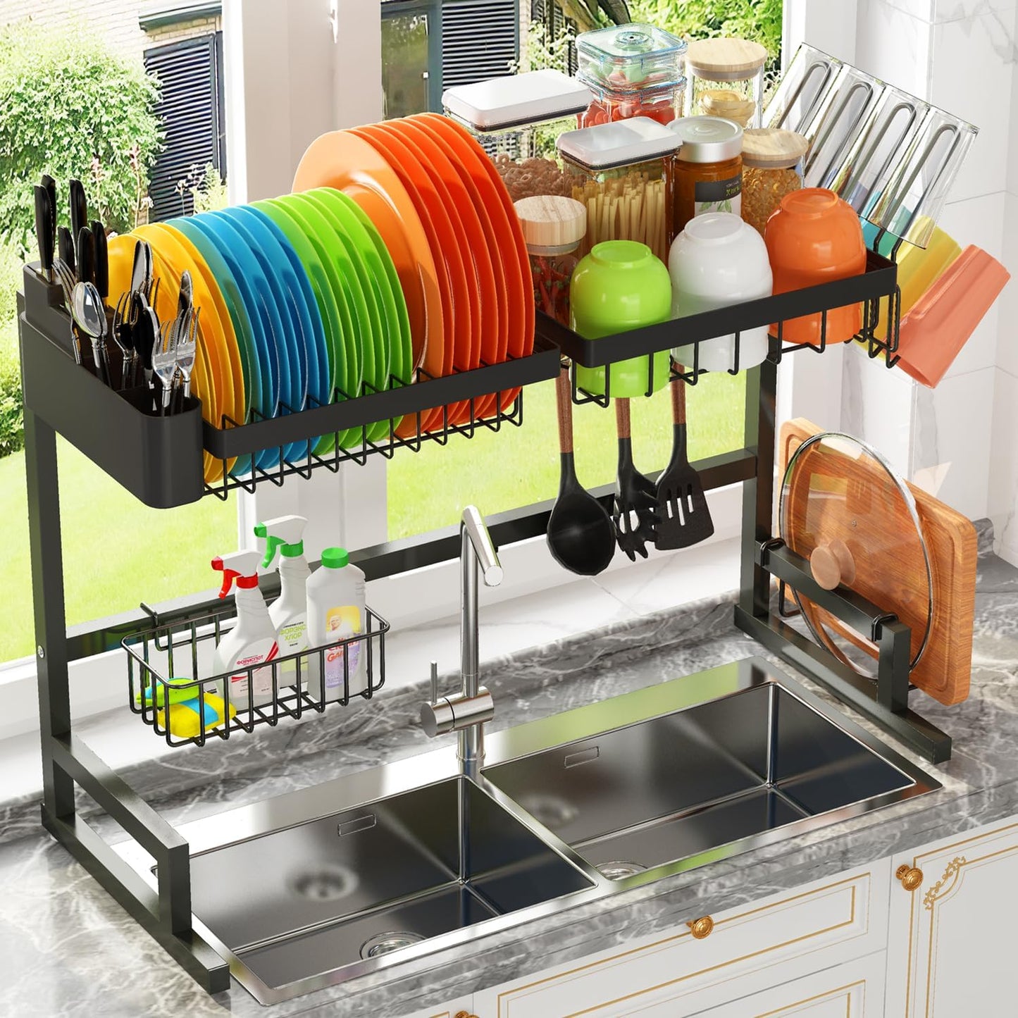 Over The Sink Dish Drying Rack