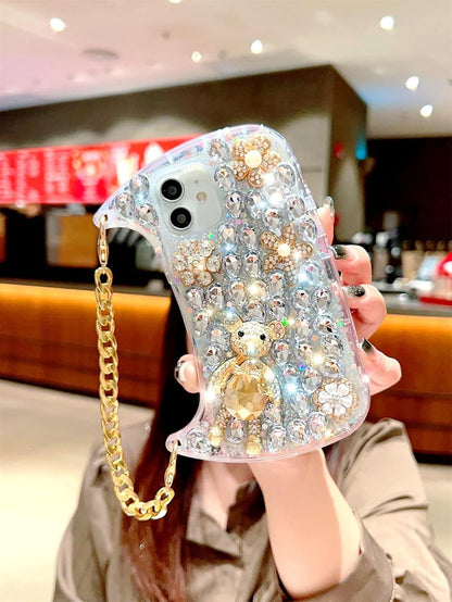 Rhinestone Decor Diamond Phone Case