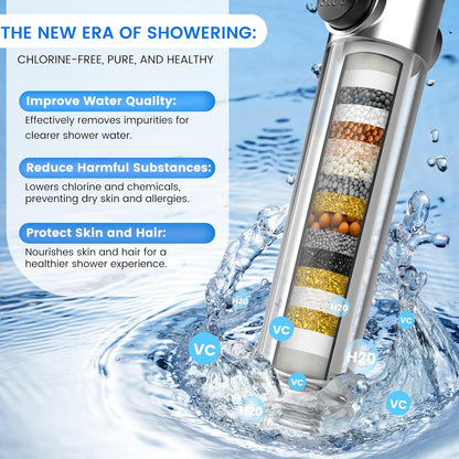 Filtered Shower Head with Handheld