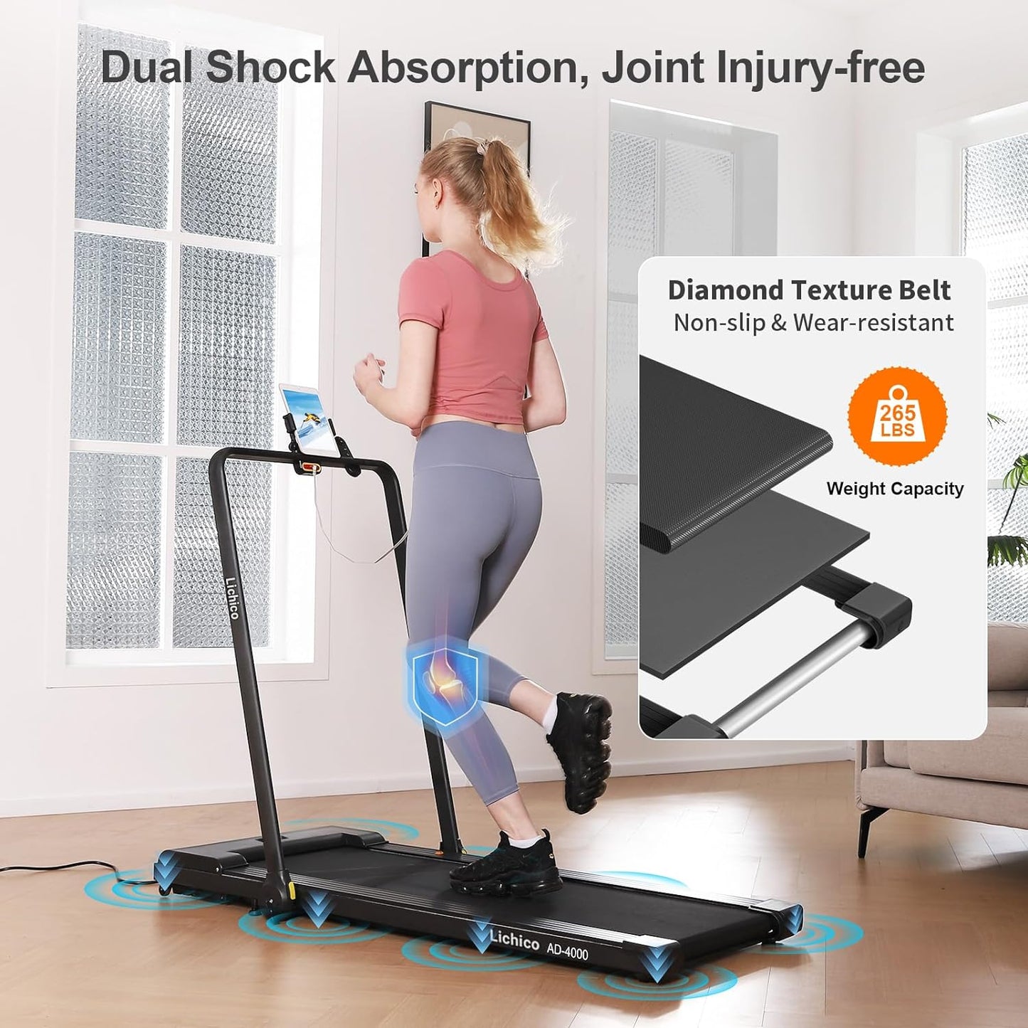 LICHICO/YRUN Under Desk Treadmill 2-in-1