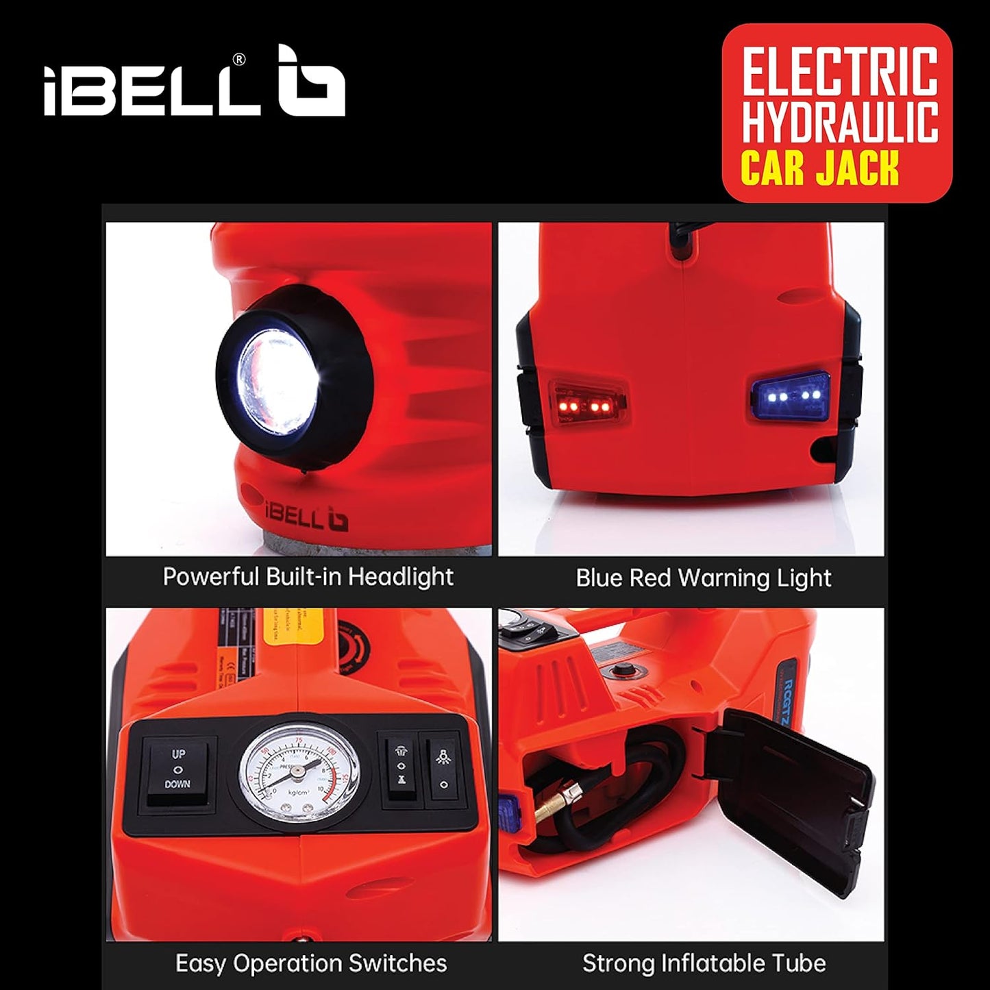 iBELL 4 in 1 Electric Hydraulic Car Jack