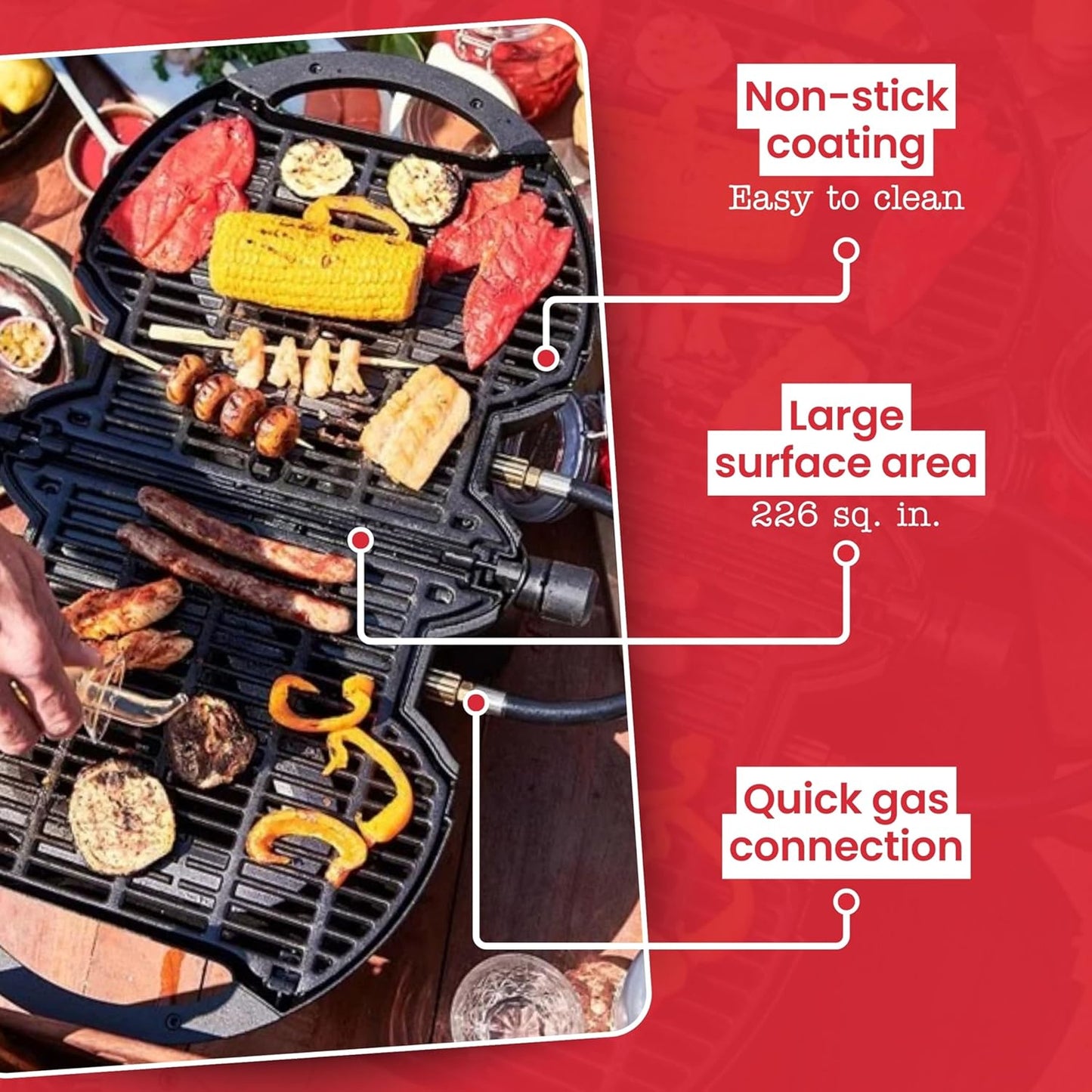 nomadiQ Portable Propane Gas Grill