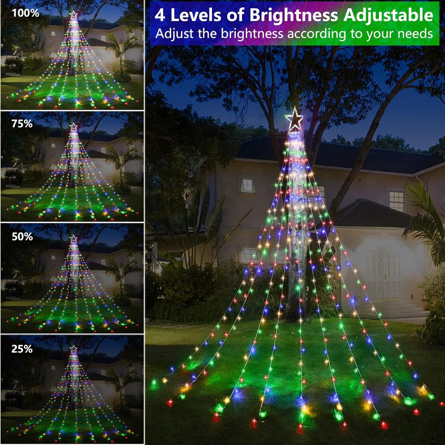 Outdoor String Lights with Remote