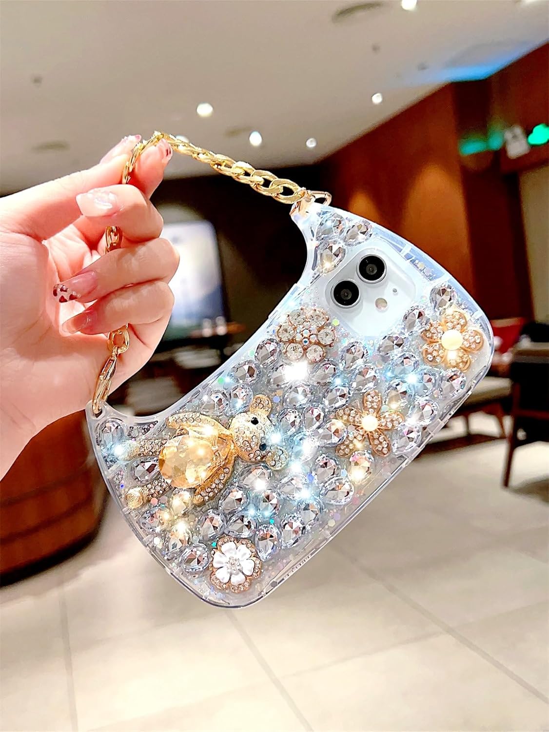 Rhinestone Decor Diamond Phone Case