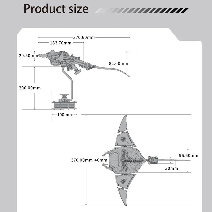 Manta Ray Kinetic Sculpture Kits