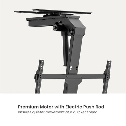 Remote control ceiling electric tv mount