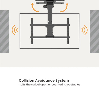 Remote control ceiling electric tv mount