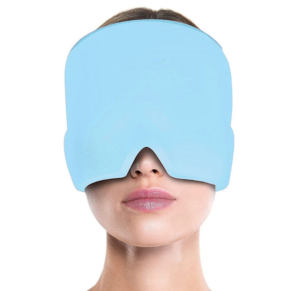 Headache Relief Hat - Gel Ice Head Wrap & Cap