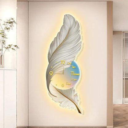 LED Feather Wall Clocks