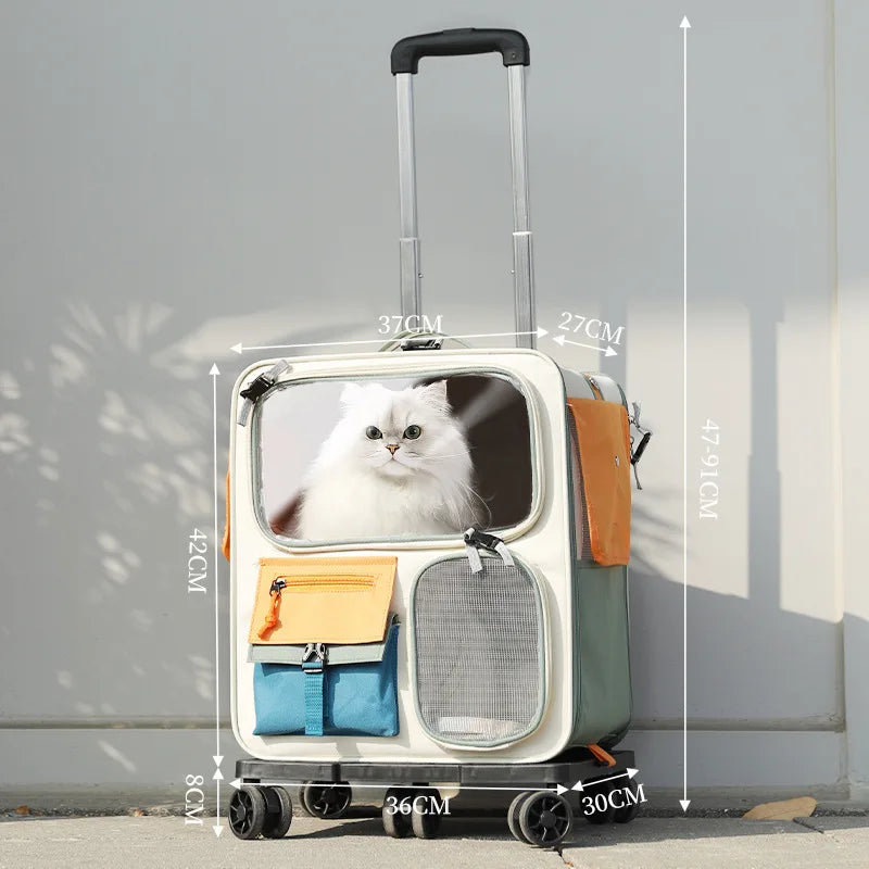 HOOPET Portable Pet Trolley Suitcase