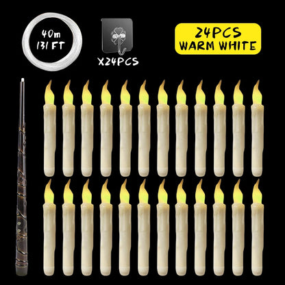 Flameless Candles with Magic Wand Remote