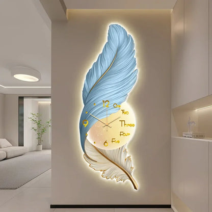 LED Feather Wall Clocks