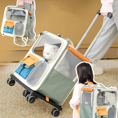 HOOPET Portable Pet Trolley Suitcase