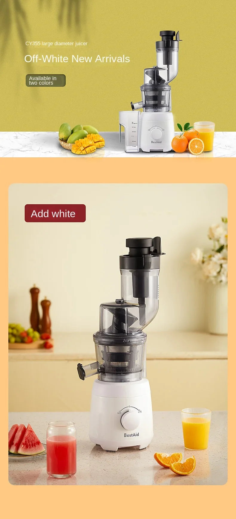 BestAid Bowl Emperor Large Diameter Juicer