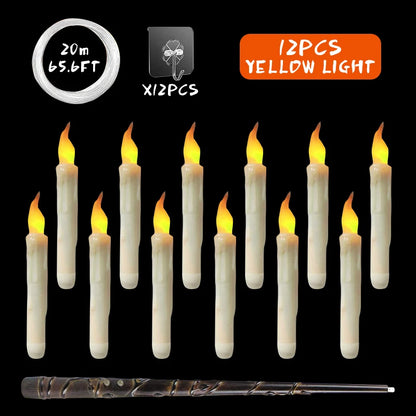 Flameless Candles with Magic Wand Remote