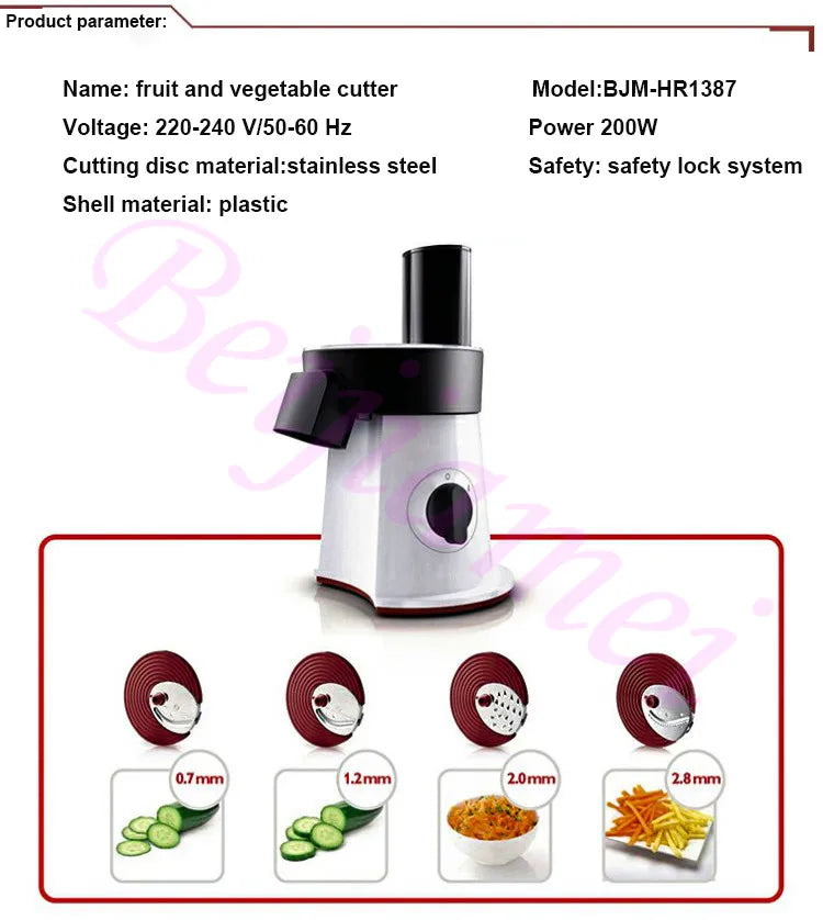 Salad Shredder Slicer Machine