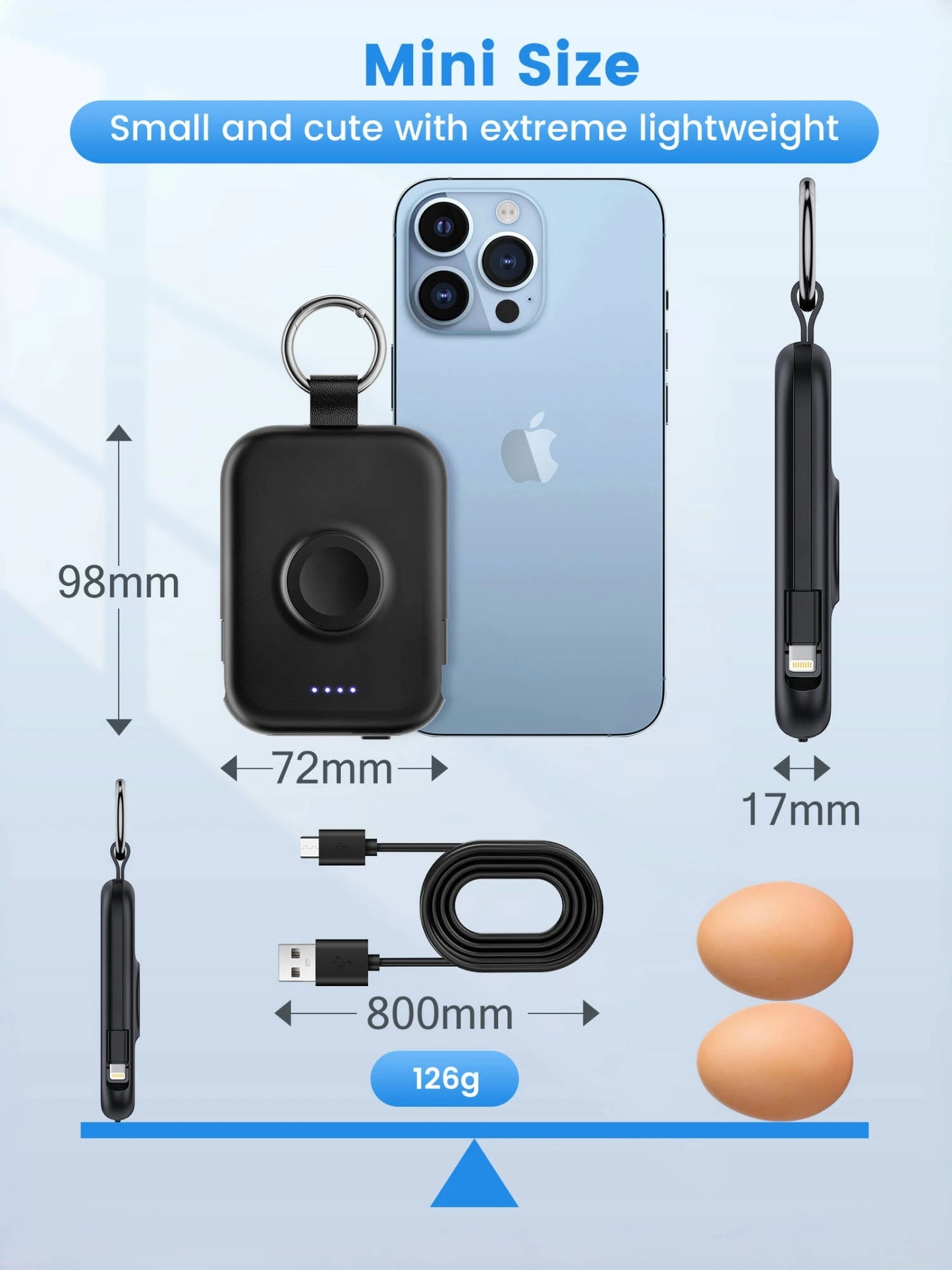 RORRY 3 in 1 Portable Power Bank