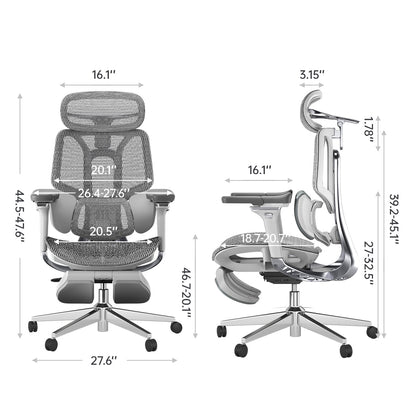 E3 Ergonomic Office Chair (With footrest)