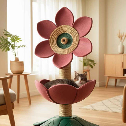 flower shaped cat trees