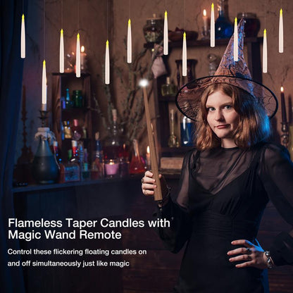 Flameless Candles with Magic Wand Remote