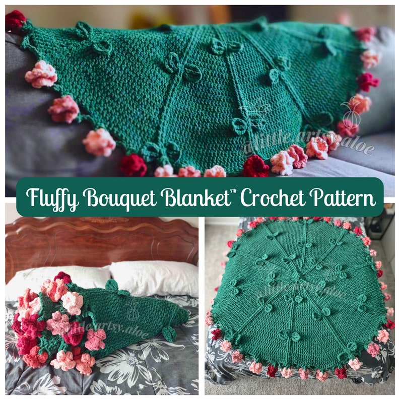 Fluffy Bouquet Blanket™ Crochet Pattern